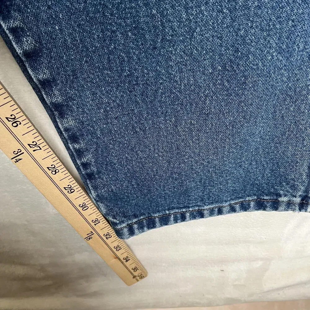 Wrangler Jeans Mens 42x32 Blue Regular Straight Denim Medium Wash 1031MWZDN